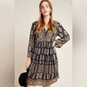 Anthropologie Maeve Avalon Boho Shift Dress 1x